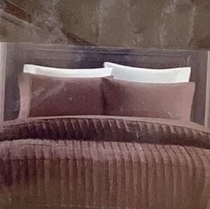 Faux Fur Velvety Soft Comforter- Brown - Double/Queen
